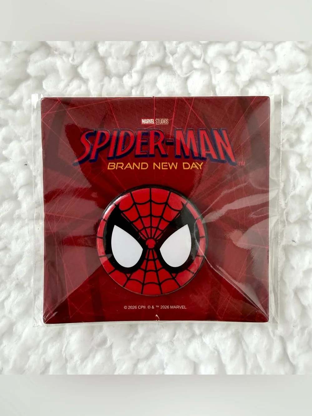 MARVEL STUDIOS • Spider-Man Brand New Day 2026 Sealed Promotional Enamel Pins